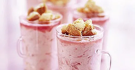Rhubarb & coconut ripples