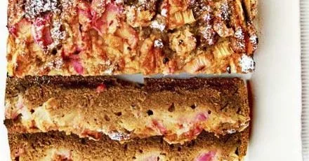 Rhubarb spice cake