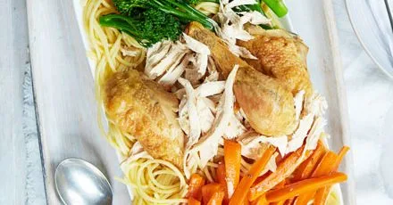 Запечене куряче спагеті