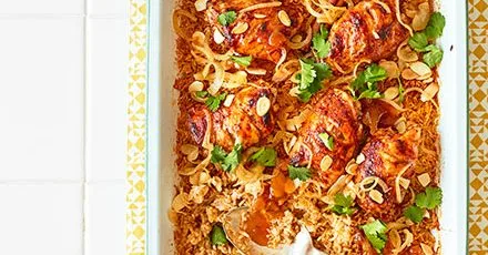 Roast chicken & spiced rice
