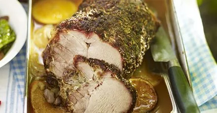 Roast pork with fennel & rosemary
