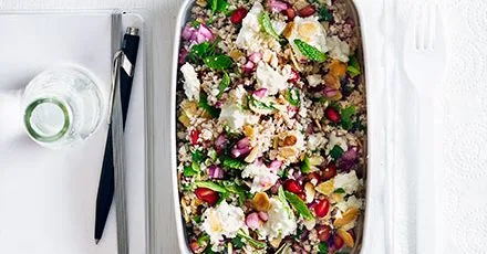 Roasted cauliflower tabbouleh