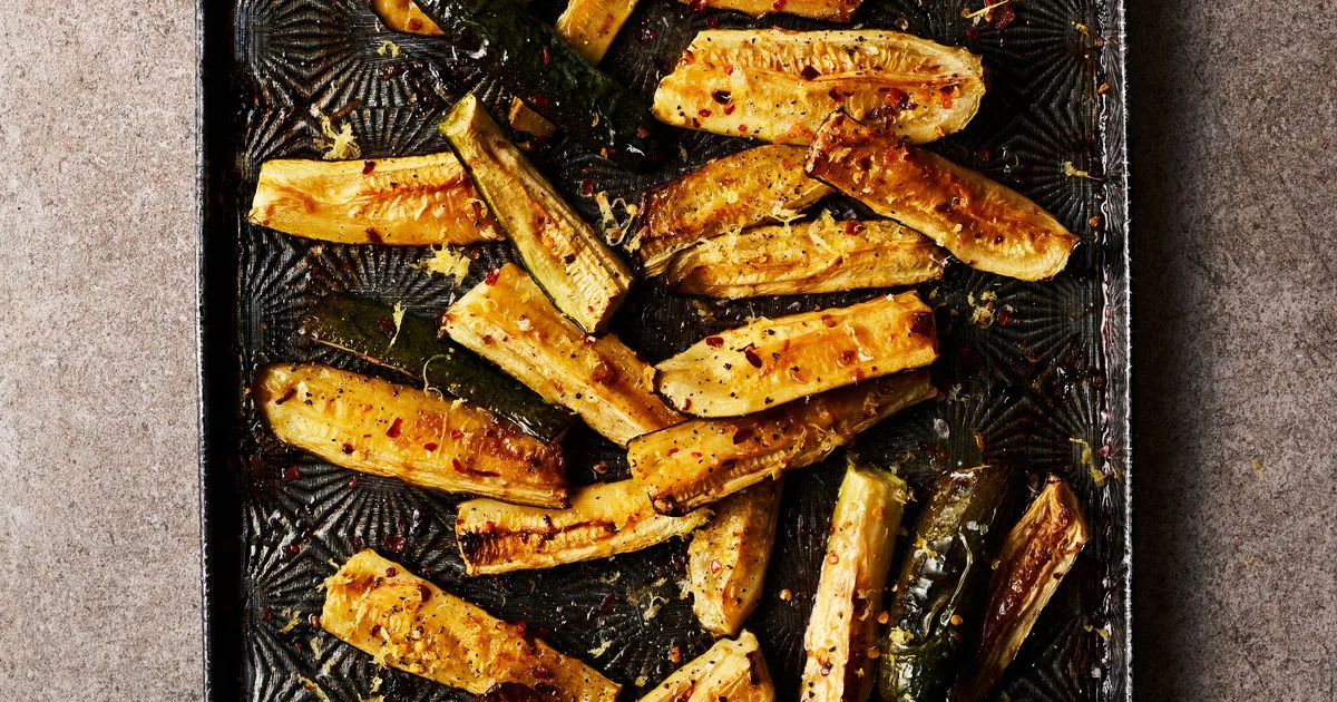 Roasted courgette