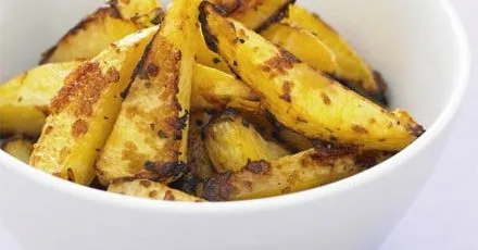 Roasted swede with parmesan