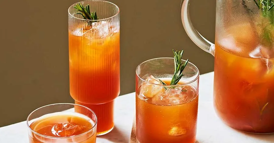 Rosemary & orange iced tea