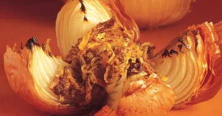 Rosti-filled onions