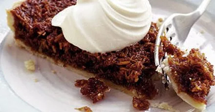 Rum & coconut treacle tart