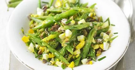 Runner bean vinaigrette