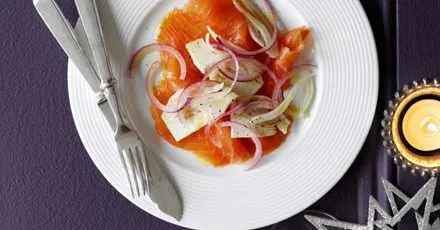 Salmon, fennel & lime plates