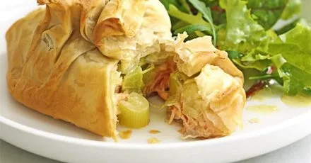 Salmon & Leek pastry