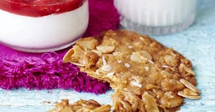 Salted almond snaps
