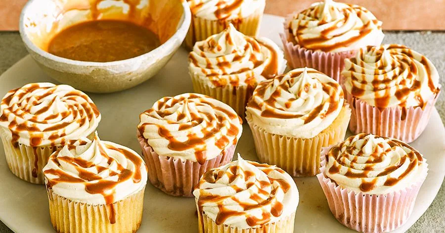 Salted caramel cupcakes