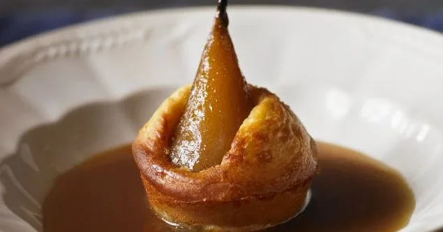 Salted caramel pear puffs