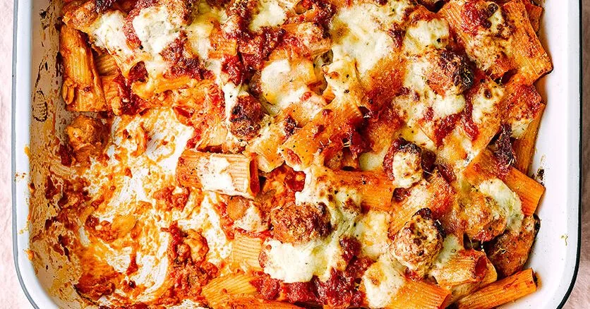 Sausage pasta bake