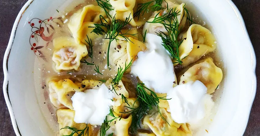 Siberian pelmeni dumplings
