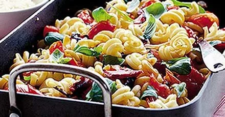 Silvana's Mediterranean & basil pasta