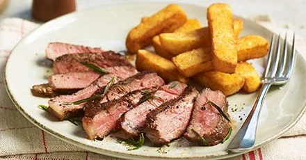 Simple sirloin steak