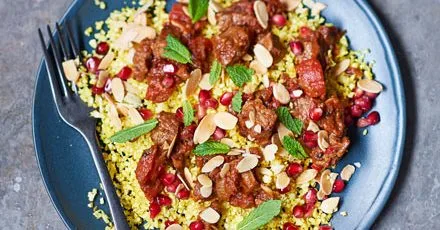 Lighter lamb biryani