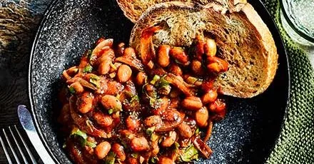 Slow cooker breakfast beans