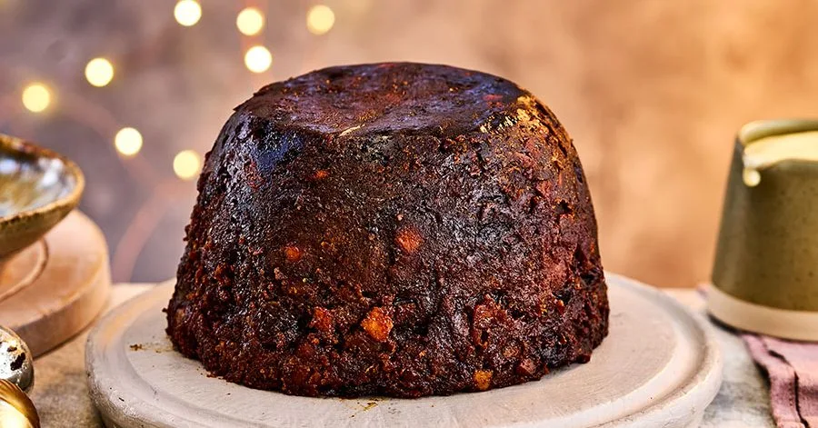Slow cooker Christmas pudding