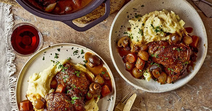 Slow cooker coq au vin