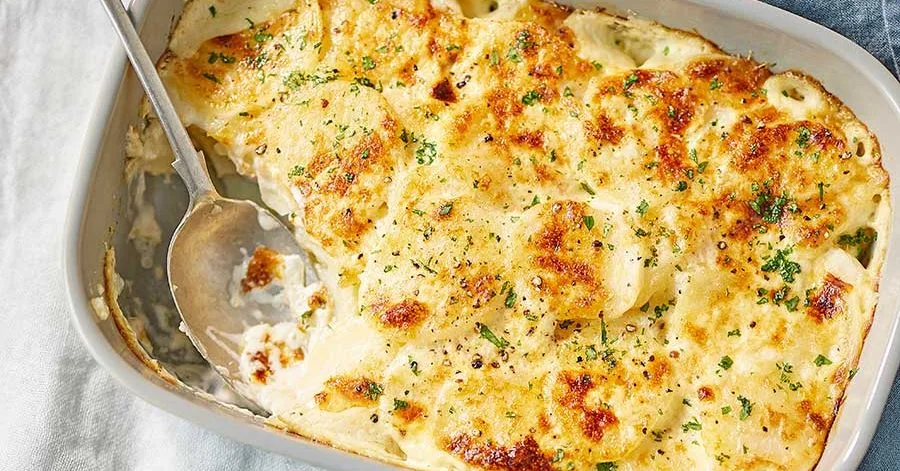 Slow-cooker potato gratin