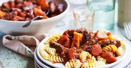 Slow-cooker sausage casserole