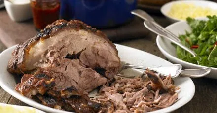 Slow-roast shoulder of pork
