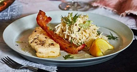 Smoked haddock & celeriac salad