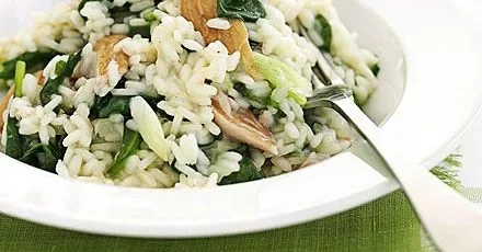 Smoked mackerel risotto