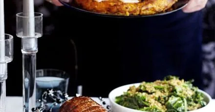 Smoked paprika & onion potato cake