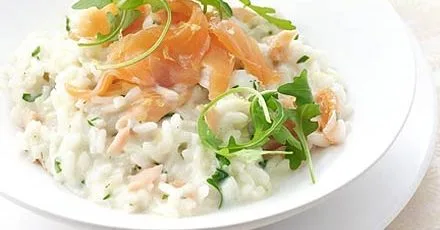 Smoked salmon & lemon risotto