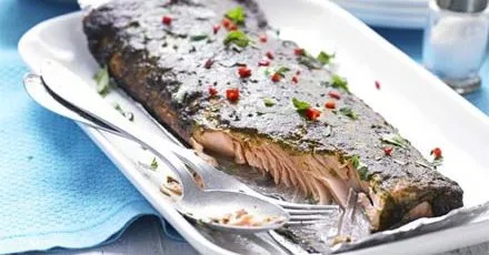 Smoky chermoula salmon