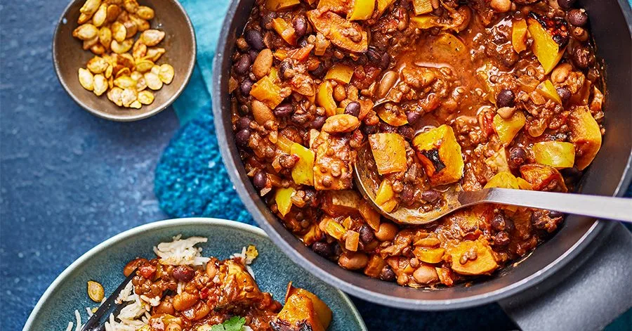 Smoky pumpkin chilli