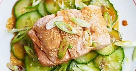 Soy & butter salmon parcels