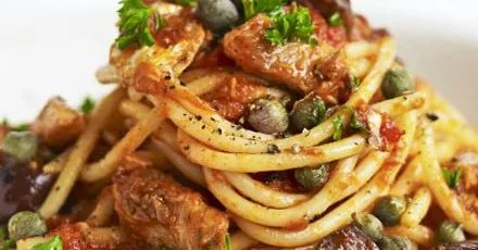 Spaghetti with sardines