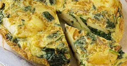 Spanish spinach omelette