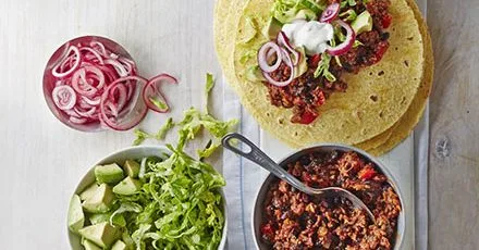Speedy beef tacos