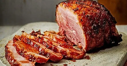 Spiced ginger-glazed ham