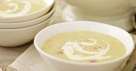 Spiced parsnip & ham soup