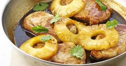 Spiced pineapple pork