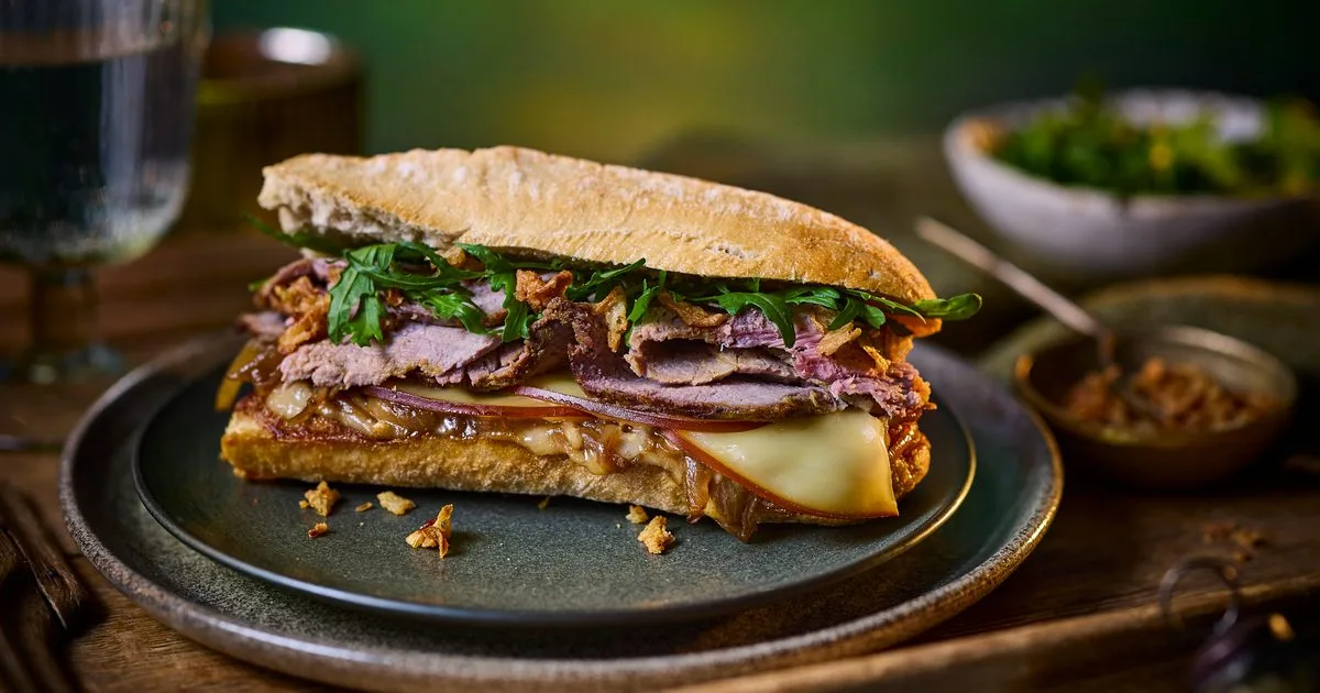 Spiced roast beef Boxing Day sandwiches