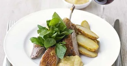 Spiced slow-roast duck & apple sauce