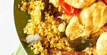 Spicy cauliflower pilau