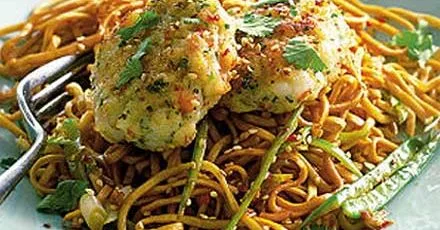 Spicy prawn cakes