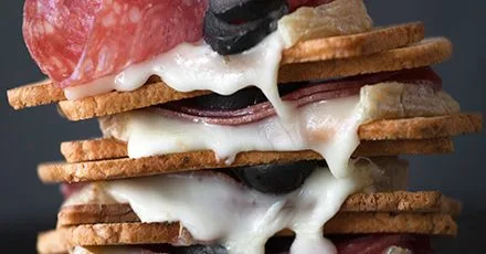 Spicy salami s'mores
