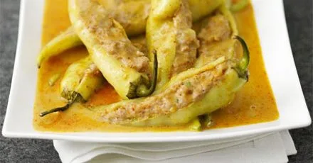 Spicy stuffed chillies