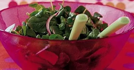 Spinach & watercress salad