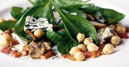 Spring leaf salad