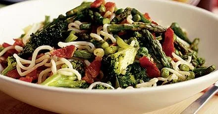 Spring vegetable noodles